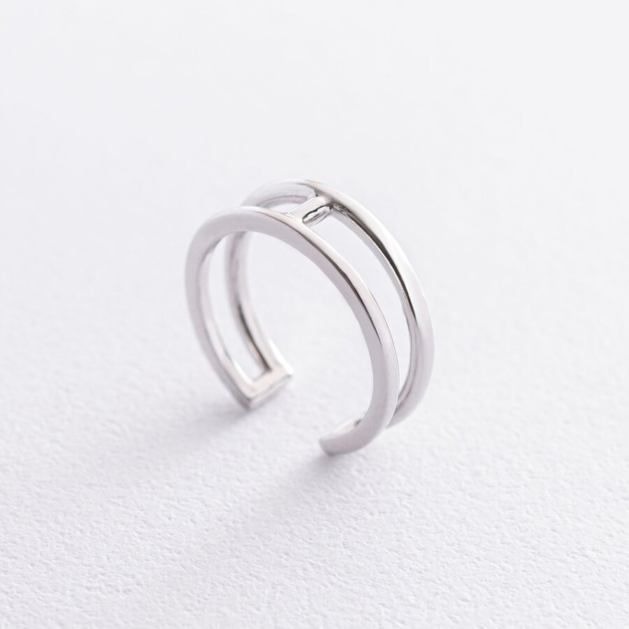 Серебряное кольцо в стиле минимализм 112586