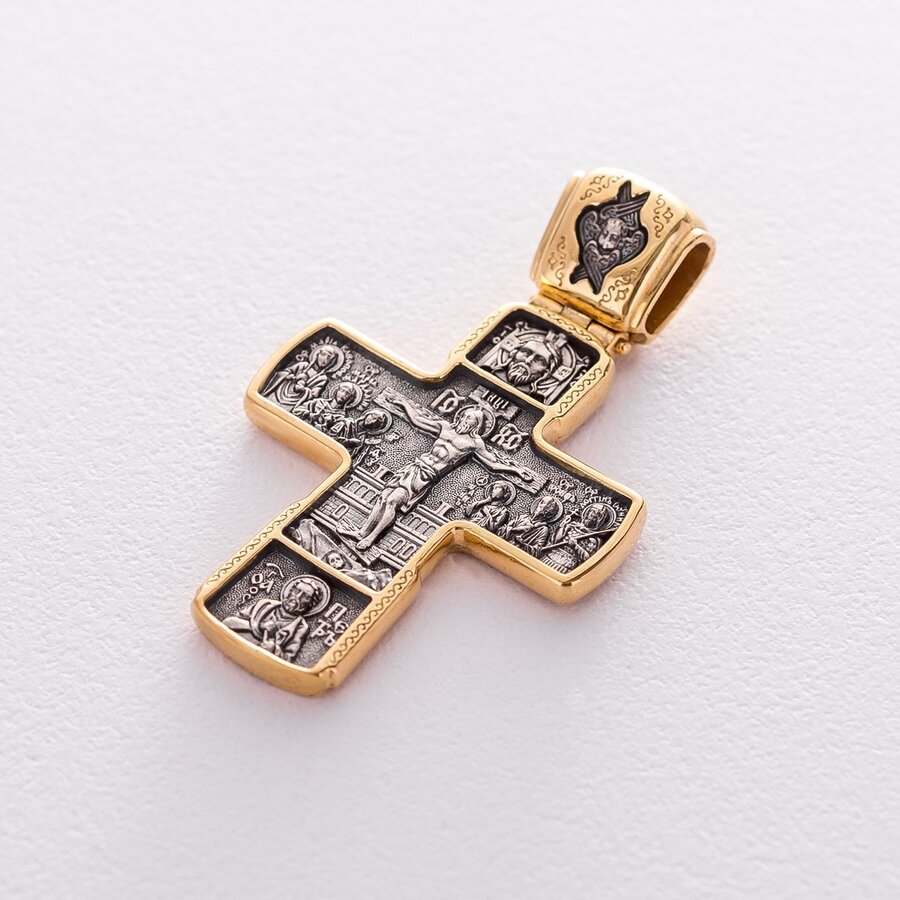 Православный Крест  "Распятие Христово. Икона Божией Матери Знамение с пророками" 132905