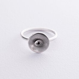 Серебряное кольцо "Всевидящий глаз" 112647гл