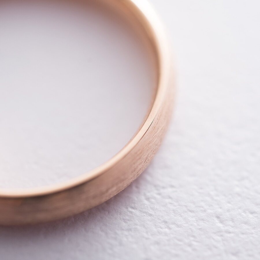 Золотое обручальное кольцо 4 мм (матовое) обр00404