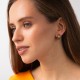 Серьги - кольца в желтом золоте с09006
