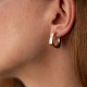 Сережки - кільця "Nora" у жовтому золоті с08945