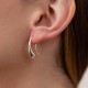 Серебряные серьги "Капельки" 122887