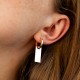 Серьги "Agata" в красном золоте с09672