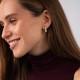 Сережки "Isabel" з фіанітами (червоне золото) с09525