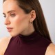 Серьги - кольца "Змеи" в желтом золоте с09460