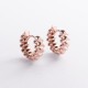 Серьги - кольца "Тереза" в красном золоте mini с09745