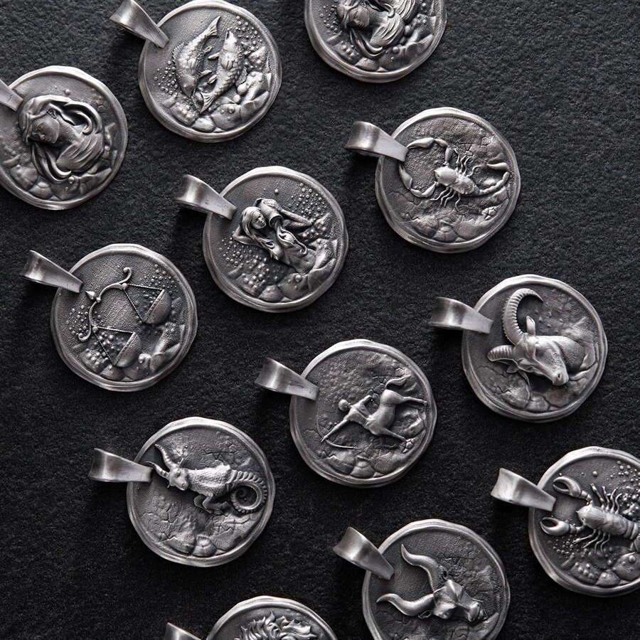 Срібний кулон "Знак зодіаку Скорпіон" 133221скорпіон