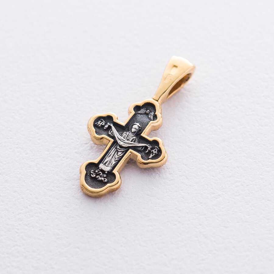 Серебряный крест "Распятие Христово" 132954