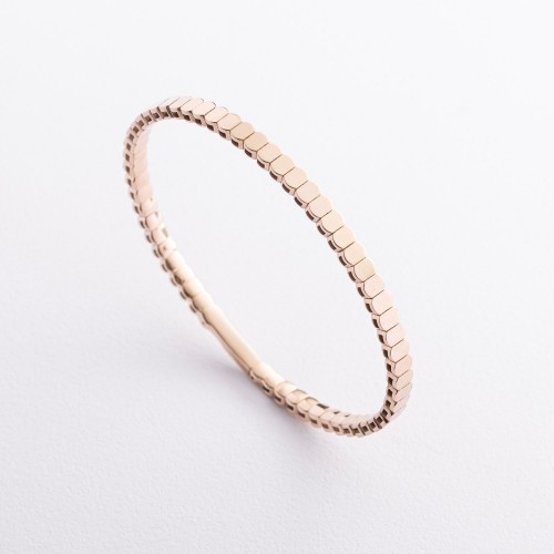 Жесткий браслет "Kylie" в желтом золоте б05827