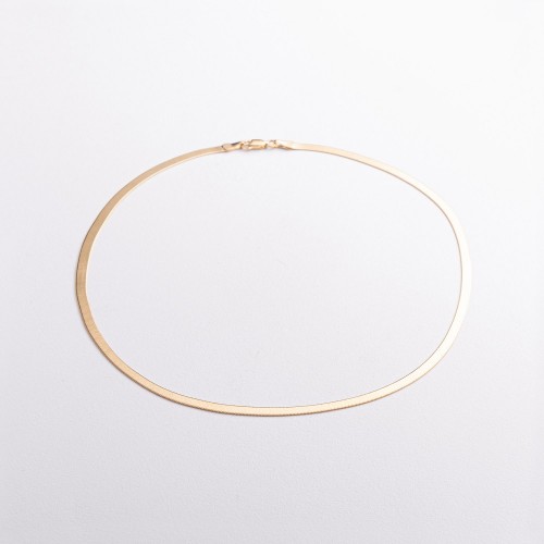 Колье "Наоми" в желтом золоте (снейк) ц00459-4,0