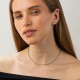 Серебряное колье "Цепочка" 908-01511