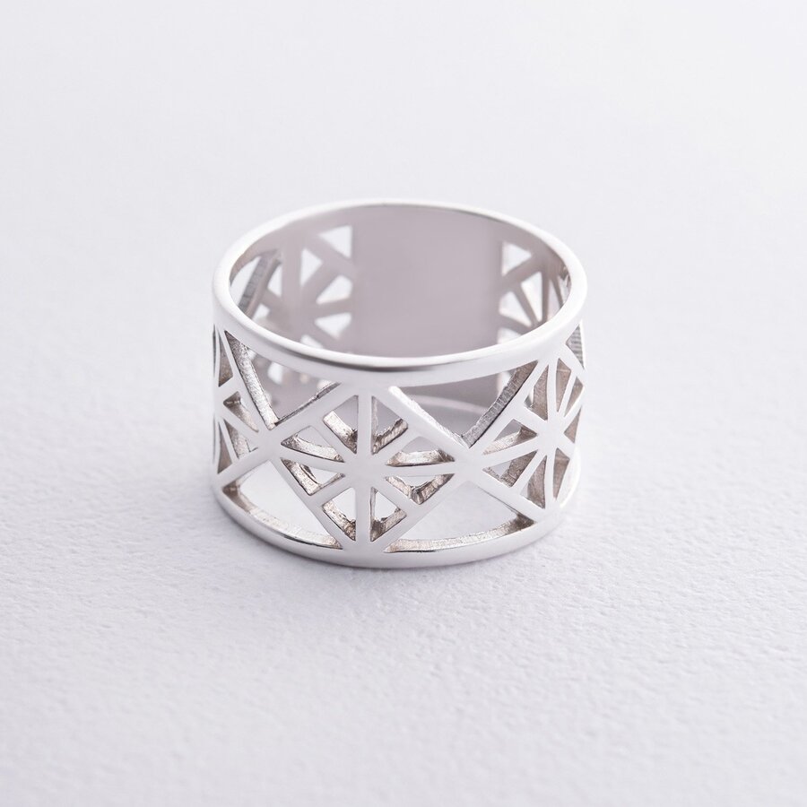 Широкое серебряное кольцо "Дженна" 112694