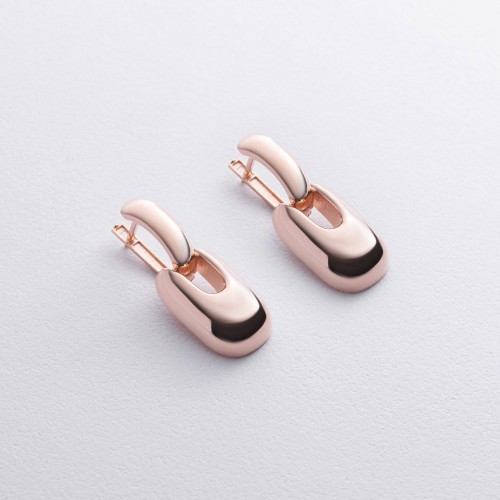 Серьги "Nicoletta" в красном золоте с09149