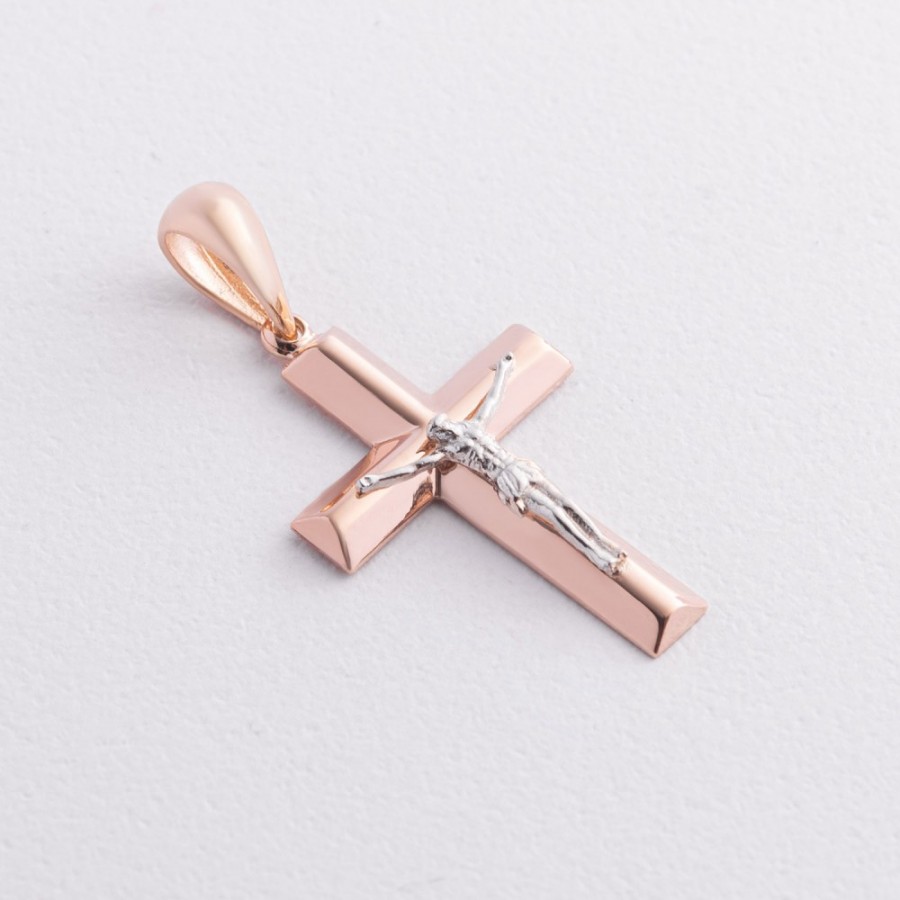 Золотой крестик "Распятие" п04074