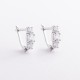Срібні сережки з фіанітами 902-00620