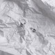 Серьги - пусеты "Шарики" в белом золоте (0.8 см) с06223