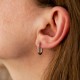 Серебряные серьги - пусеты "Асимметрия" 902-01272
