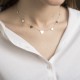 Золотое колье с сердечками кол01451