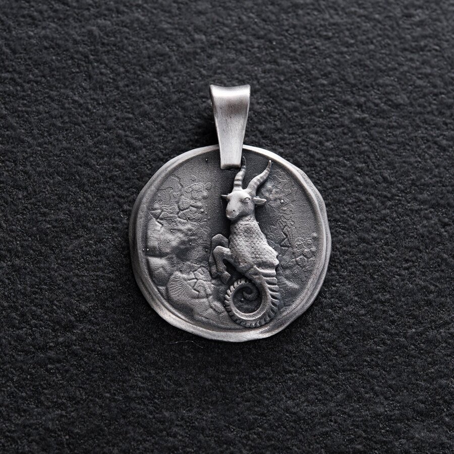 Срібний кулон "Знак зодіаку Козеріг" 133221козеріг