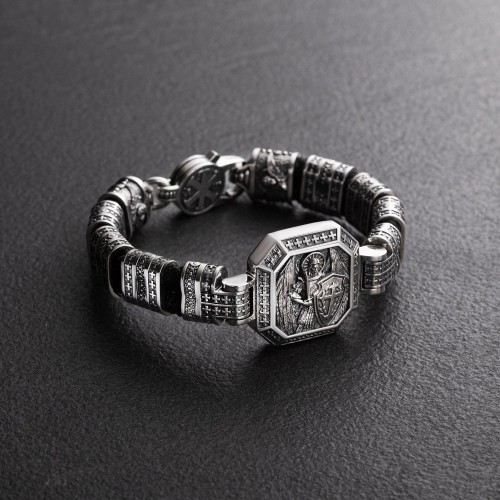 Серебряный браслет "Архангел Михаил" 1911