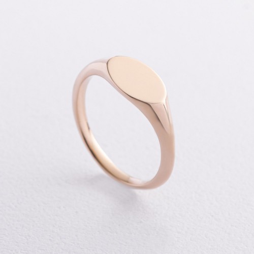 Печатка в желтом золоте (возможна гравировка) к07537