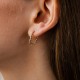 Сережки "Ester" у жовтому та білому золоті с09632