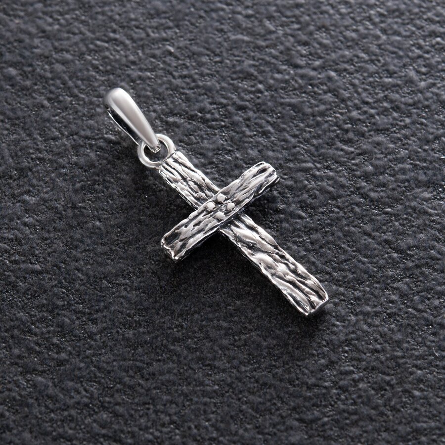 Срібний хрестик (чорніння) 132713