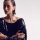 Сережка - каффа в білому золоті с06378