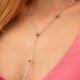 Колье 2 в 1 "Шарики" в белом золоте кол02480