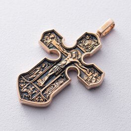 Православный крест "Распятие. Казанская икона Божией Матери" п01843