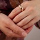 Золотое кольцо с фианитами к08537