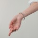 Жорсткий браслет "Marie" у білому золоті б05607