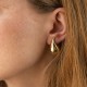 Сережки "Megan" у жовтому золоті (Middle) с09086