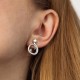 Серебряные серьги "Змеи" 902-01392