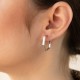 Серебряные серьги "Шестиугольники" 902-01270