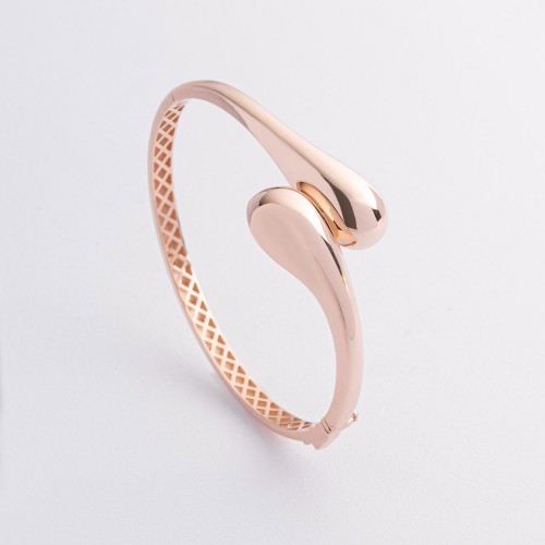 Жесткий браслет "Miriam" в красном золоте б05733