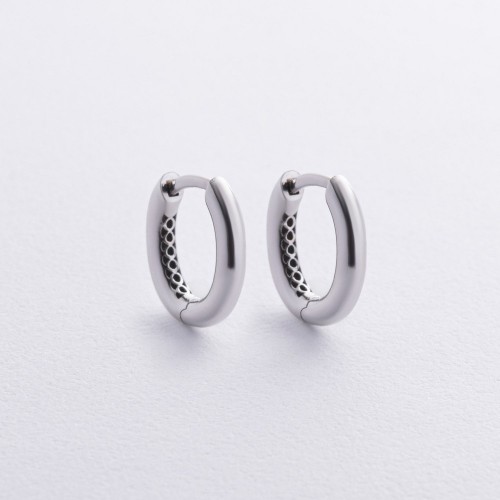 Серьги "Stella" в белом золоте с08880