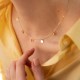 Золотое колье с монетками (5 шт) кол01432