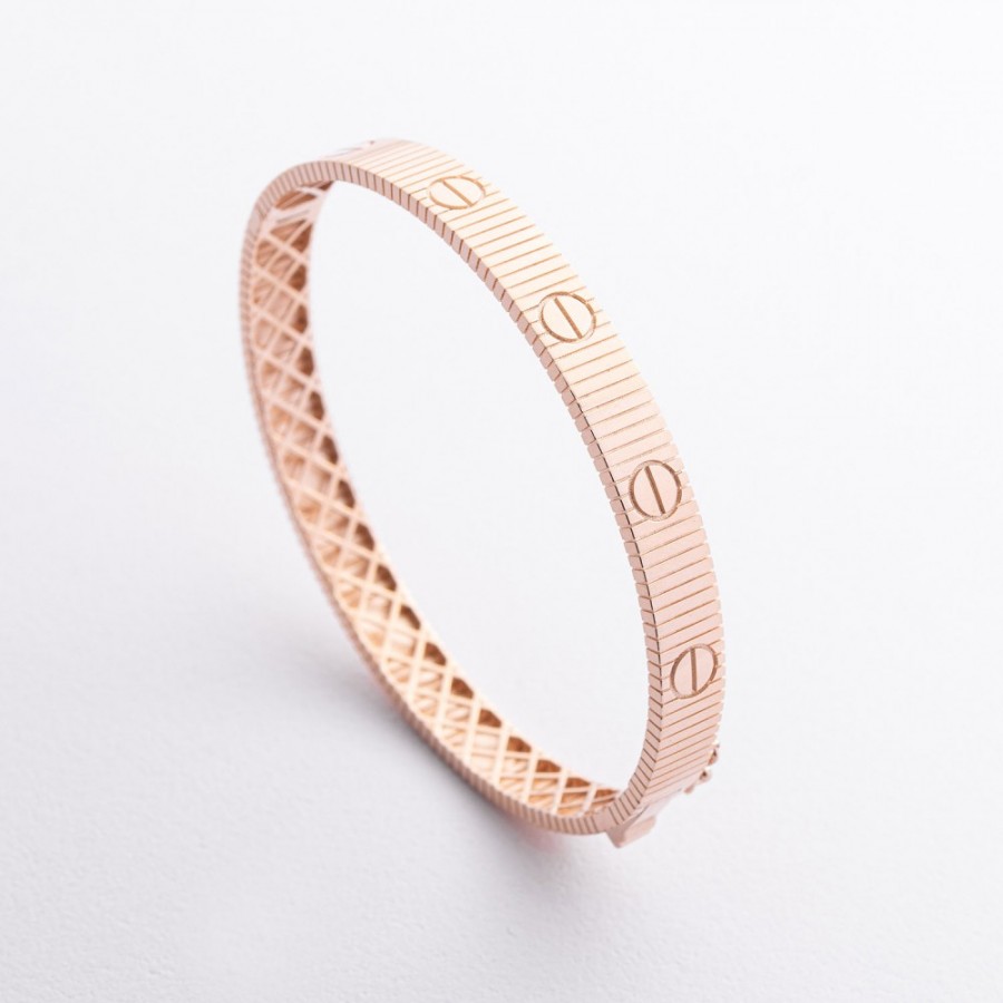 Жорсткий золотий браслет "Love" б05809