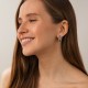 Сережки - кільця "Pauline" в білому золоті с09494