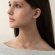 Серебряное колье с розовыми синтетическими сапфирами 8198р-PSPH