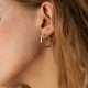 Серебряные серьги "Шестиугольники" 902-01270
