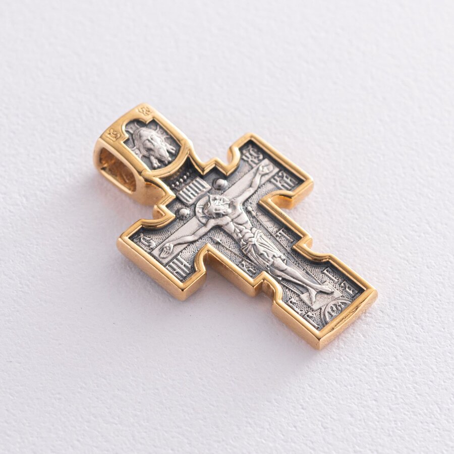Православный крест "Распятие. Архангел Михаил. Казанская икона Божией Матери" 131466