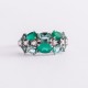 Серебряное кольцо с агатом, кварцом и фианитами 1370/1р-GRAGOG