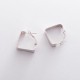 Серебряные серьги на итальянской застежке 122539