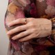 Золотое кольцо с фианитами к08537