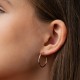 Серьги - кольца в красном золоте с04040
