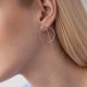 Сережки "Геометрія" у білому золоті с07881