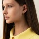 Серьги "Tina" в желтом золоте с09738